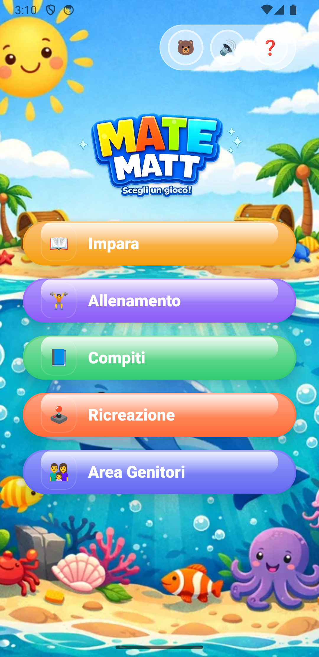 Home screen